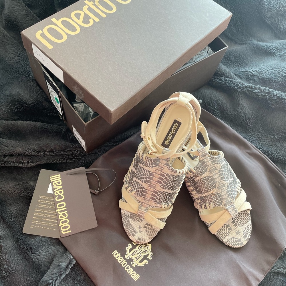 Roberto Cavalli Italian Sandals EU 35 TPS918-UB036